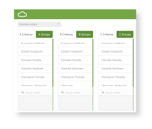 Customizable options from Admira Dashboard